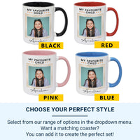 My Favourite Child Personalised Photo Mug - Cheeky Parent-to-Child Gift with Name - Birthday, Christmas and Everyday Family Banter