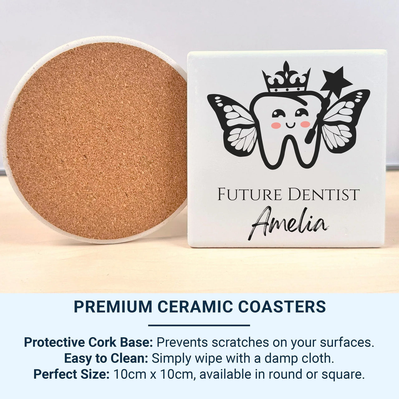 Future Dentist Mug – Personalised Coffee Mug with Cute Tooth Design for Dental Students