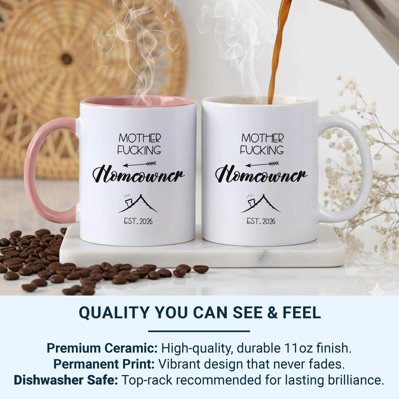 Funny New Homeowner Mug – Housewarming Gift | Custom Ceramic Coffee Cup