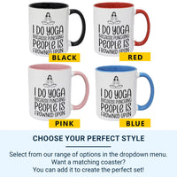 Funny Yoga Mug – Ceramic Meditation Cup | Stress Relief Gift For Yoga Lovers