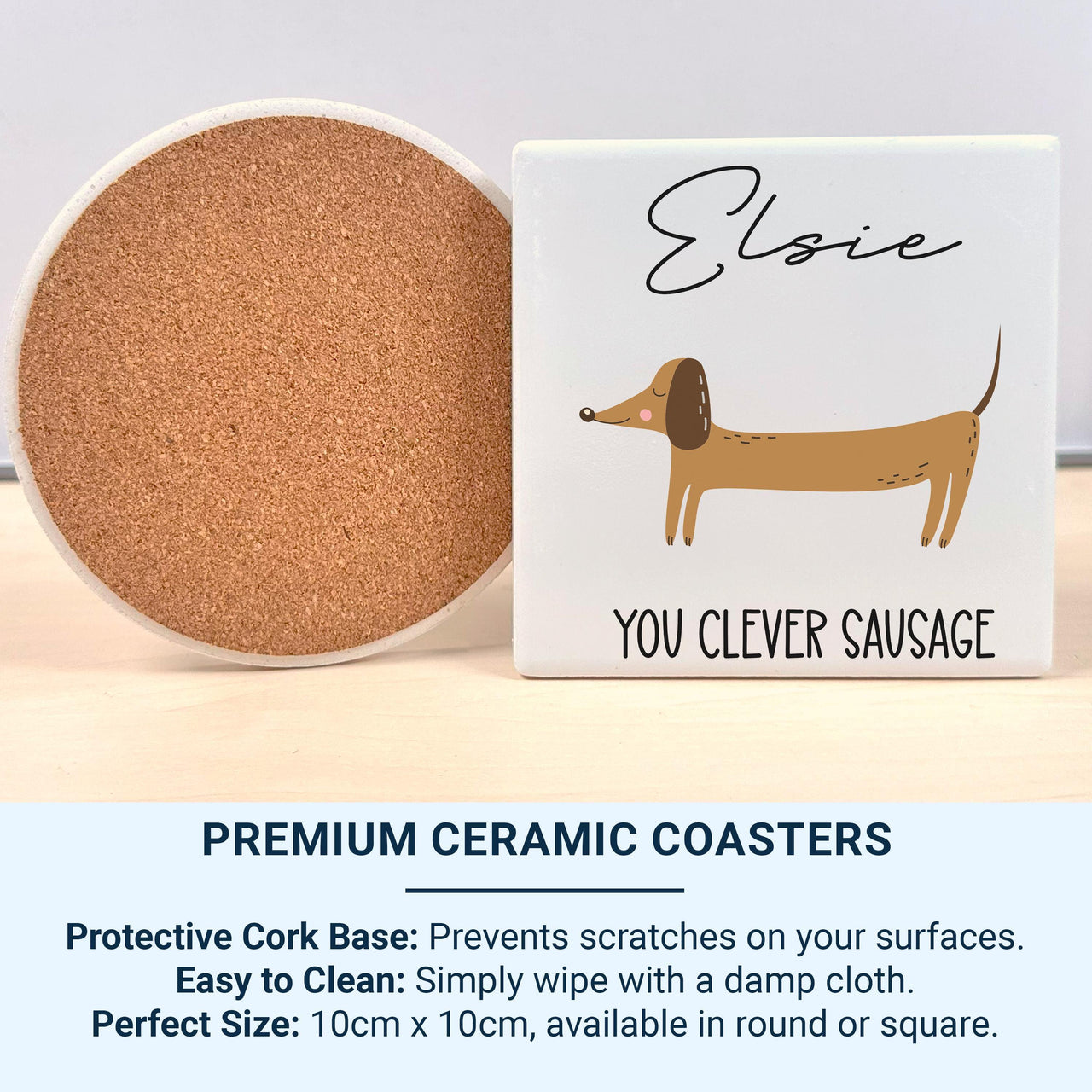 You Clever Sausage Personalised Dachshund Mug – Name Custom Dog Lover Gift for Congrats, Exams and Small Wins