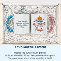 Personalised Halloween Mug – Custom Pumpkin Bat Mug for Spooky Season Sipping