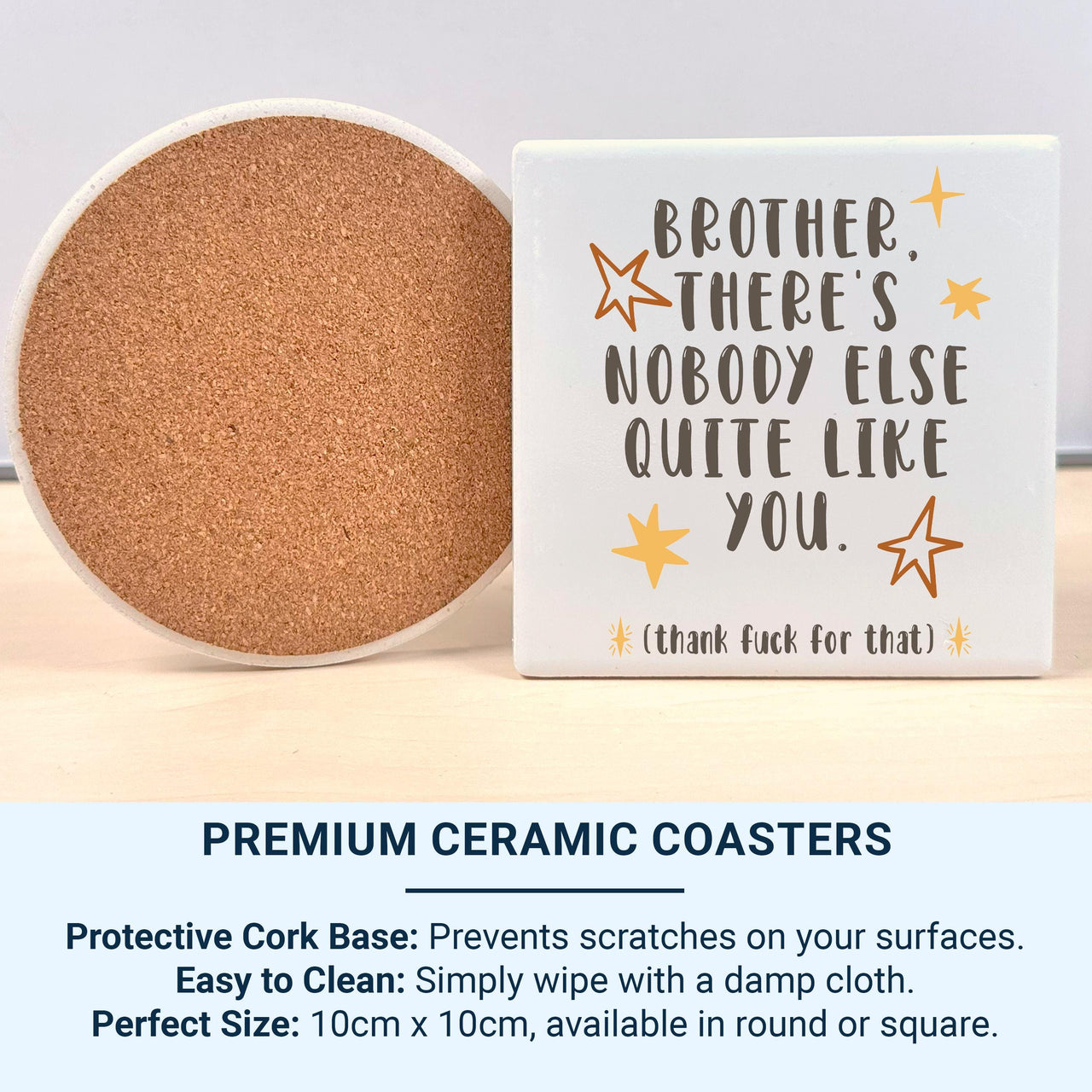 Brother Nobody Quite Like You Mug – Funny Brother Gift – Cheeky Star Design for Birthdays, Christmas and Sibling Banter