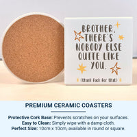 Brother Nobody Quite Like You Mug – Funny Brother Gift – Cheeky Star Design for Birthdays, Christmas and Sibling Banter
