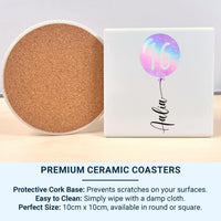 16th Birthday Mug – Personalised Name and Star Balloon Design – Sweet Sixteen Milestone Gift and Morning Surprise