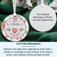 Hot Cocoa Ornament - Sweet Holiday Keepsake with Message for Family & Friends
