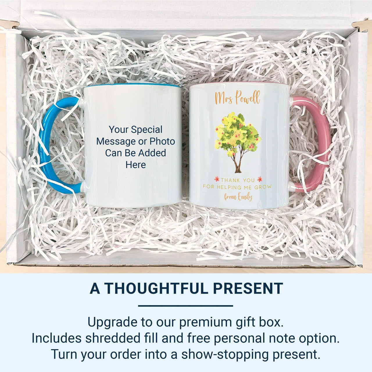 Personalised Teacher Mug – Thank You Teacher Present | Knowledge Tree Gift