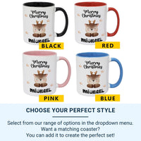 Personalised Christmas Mug – Kids Holiday Mug with Custom Name & Festive Stars