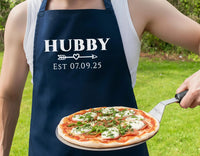 Personalised Couple Aprons – Matching Custom Name Aprons with Adjustable Fit
