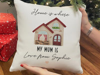 Personalised Mum Cushion – Soft Touch Cover | Durable Printed Pillow 45x45 cm