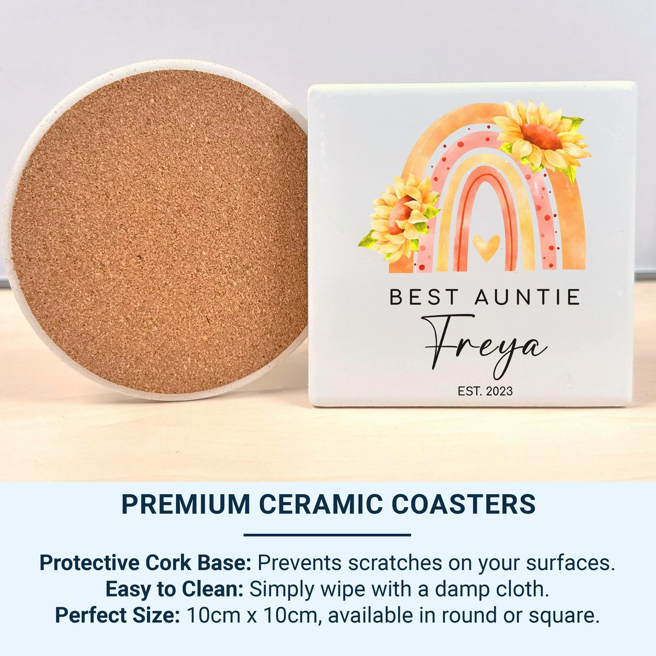 Personalised Auntie Mug – Custom Name & Est Date | New Aunt Gift Keepsake