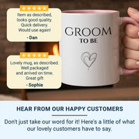 Bride_to_Be Mug – Minimal Heart Sketch Engagement Gift – Bridal Shower Tea Cup for Hen Weekend, Proposal and Wedding Prep