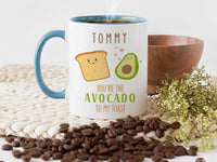 You’re the Avocado to My Toast Personalised Mug – Cute Foodie Pair with Name – Funny Romantic Valentine and Anniversary Gift