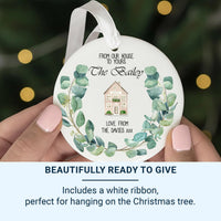 New Home Ornament - Watercolour House Keepsake for Housewarming & First Christmas Together