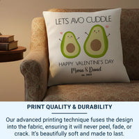 Personalised Avocado Cushion – Custom Name Pillow | Playful Pun Cushion Gift DENMARY