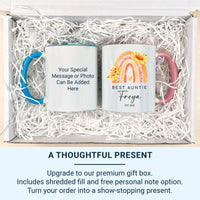 Personalised Auntie Mug – Custom Name & Est Date | New Aunt Gift Keepsake