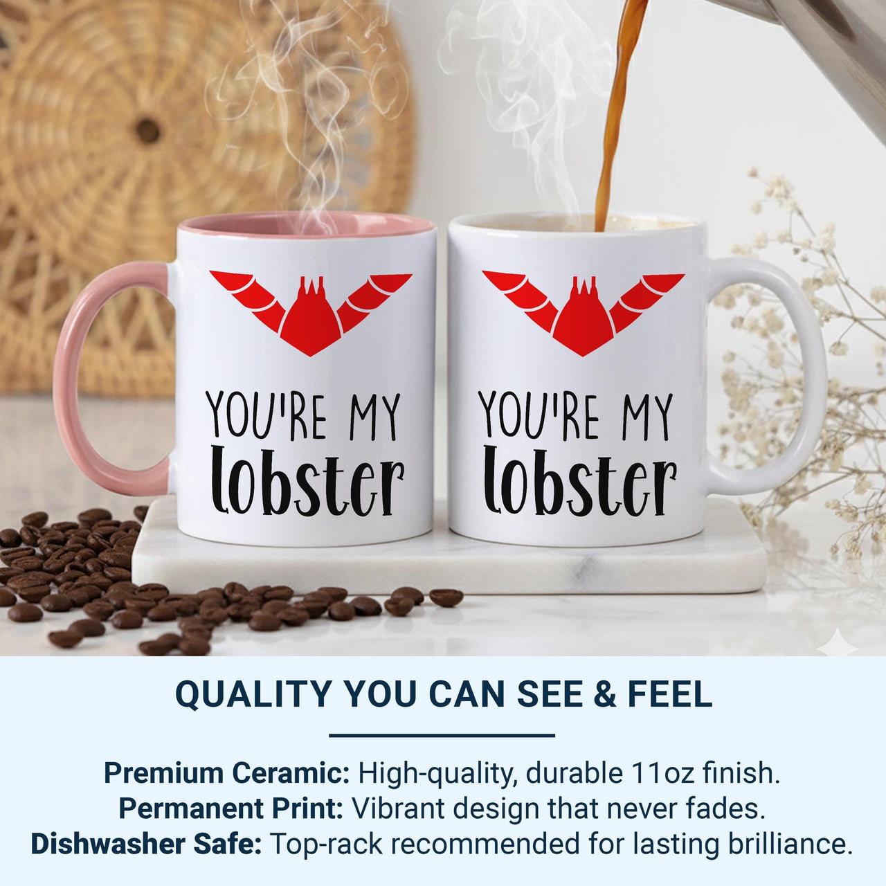 You’re My Lobster Mug – Romantic Couples Gift with Iconic Friends Reference – Anniversary, Valentine’s and Cosy Night_In Keepsake