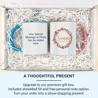 Personalised Autumn Mug – Cozy Fall Season Mug | Hand Printed, Microwave Safe