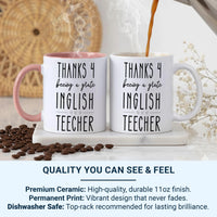 Funny Teacher Mug – Spelling Joke for English Teachers | End of Term Appreciation
