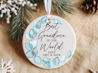 First Christmas Married Ornament 2023 - Green Wreath with Couple Names