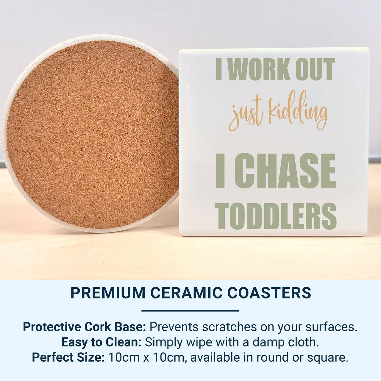 I Chase Toddlers Mug – Funny Parent Gift for Mums and Dads – Real Workout Joke for Nursery Runs and School Mornings