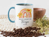 Personalised Auntie Mug – Custom Name & Est Date | New Aunt Gift Keepsake