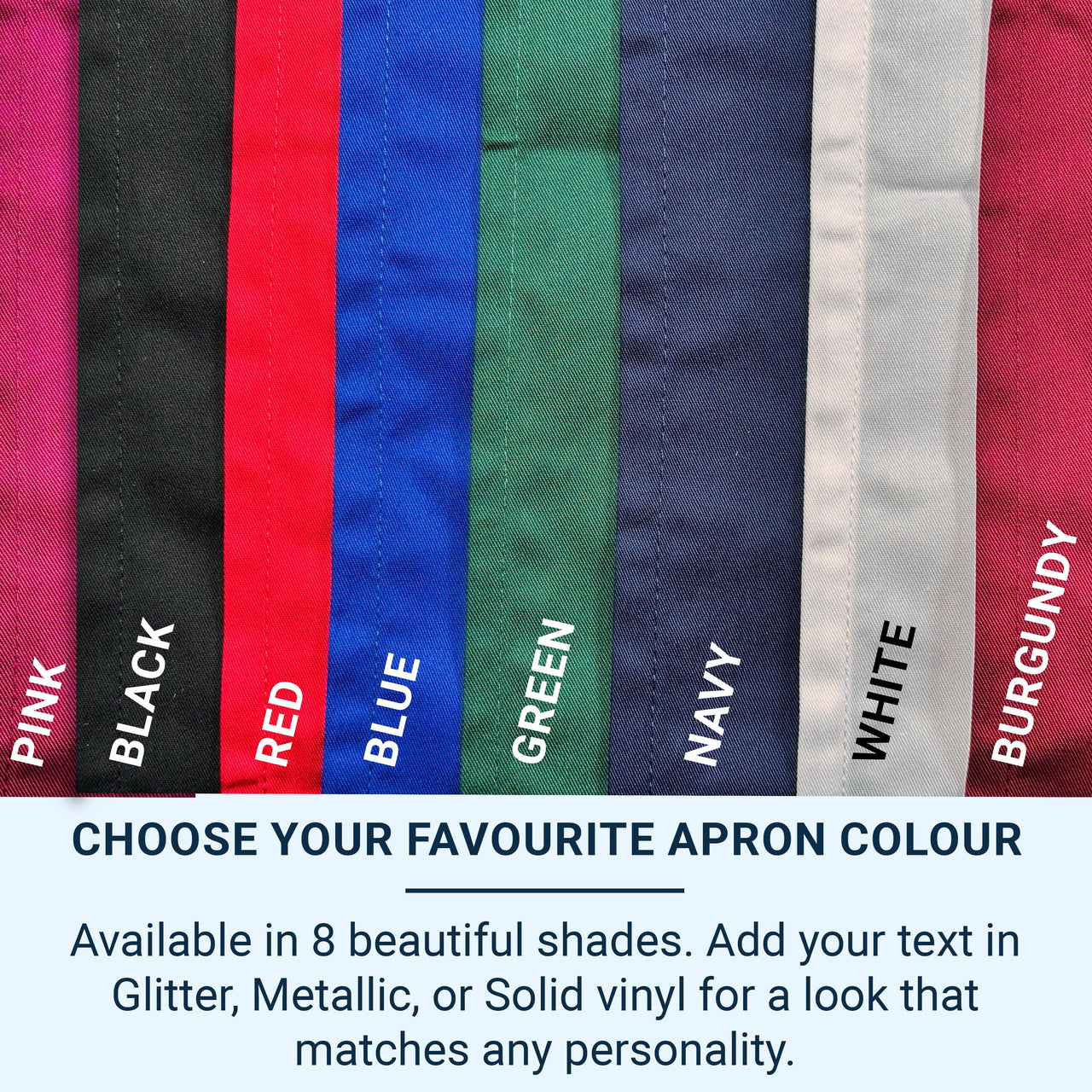 Personalised Christmas Apron – Custom Family Name | Adjustable Kitchen Apron Gift