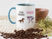 Lawyer Unicorn Mug – Funny Law Student and Solicitor Gift – “You vs Others” Dab Unicorn Desk Humour for Chambers and Study