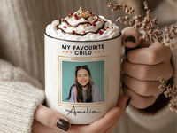 My Favourite Child Personalised Photo Mug - Cheeky Parent-to-Child Gift with Name - Birthday, Christmas and Everyday Family Banter