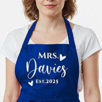 Matching Aprons Couples - Personalised Couple Aprons | Custom Wedding Gift