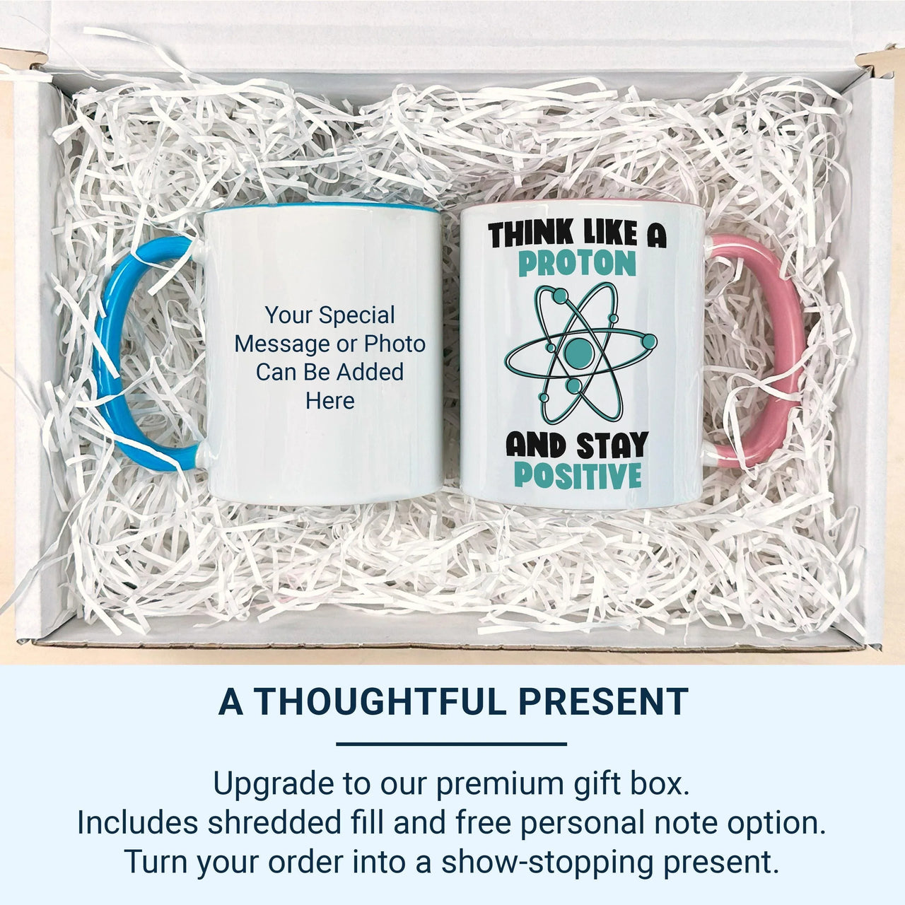 Stay Positive Mug – Science Teacher Gift | Motivational STEM Ceramic Coffee Cup