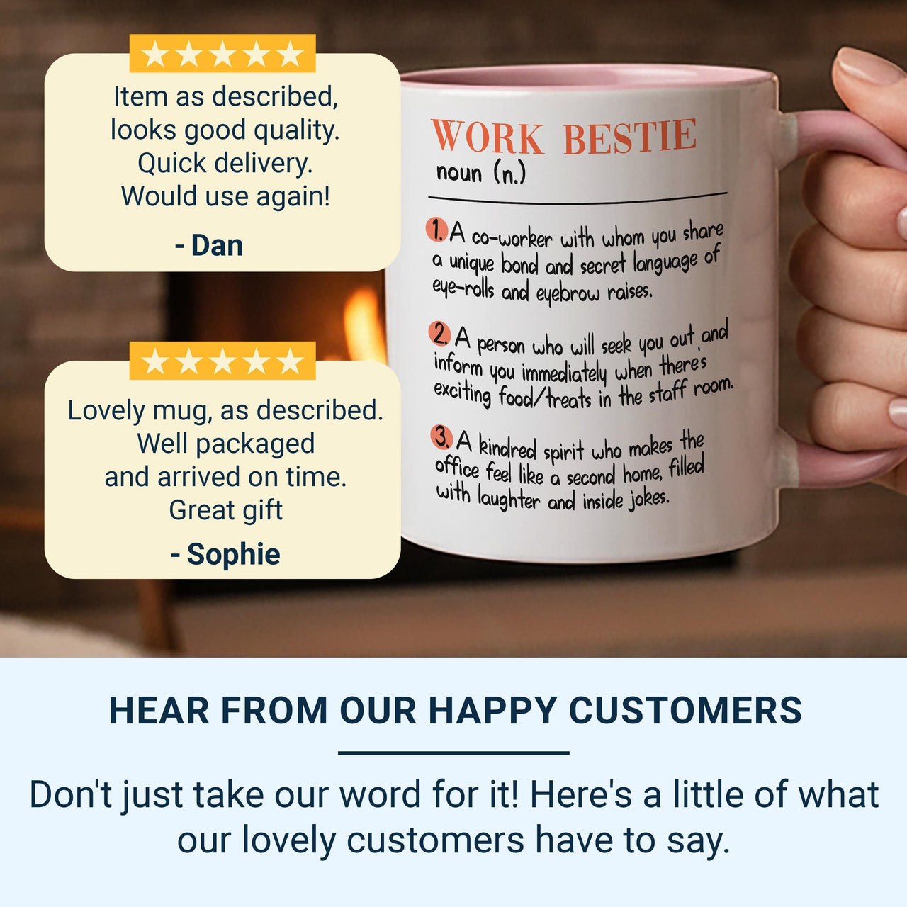 Work Bestie Definition Mug – Funny Coworker Friendship Gift – Office Secret_Language, Snack_Raid and Second_Home Vibes
