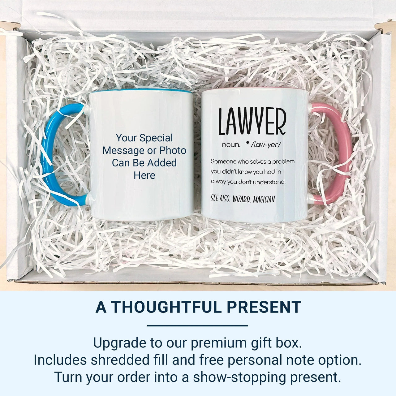 Lawyer Definition Mug – Funny Solicitor Coffee Cup | Barrister Office Humour Gift