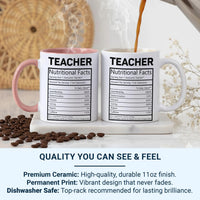 Teacher Appreciation Mug – Funny Teacher Gift | Personalised Ceramic Coffee Cup