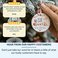 Welcome Baby Ornament - Newborn Keepsake with Giraffe for Nursery & Christening