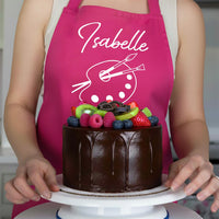 Personalised Painting Apron - Custom Name, Adjustable Fabric, Durable Cotton Blend