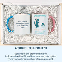 Personalised Uncle Mug – Funny Dinosaur Themed Ceramic Coffee Mug | Birthday Gift