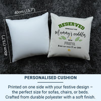 Personalised Mum Cushion – Custom Name And Date Cushion | Soft Touch Linen Pillow