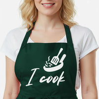 Personalised Couple Aprons - Matching His and Hers Adjustable Neck Strap Apron