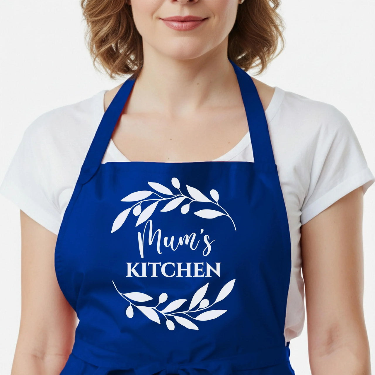 Personalised Baking Apron - Custom Name, One Size Adjustable Cotton Blend Gift