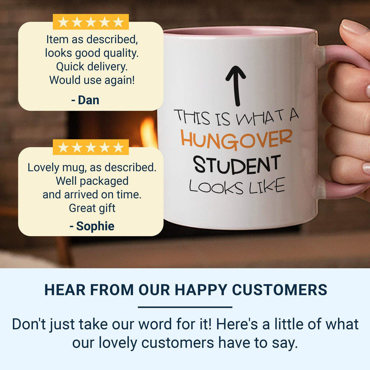 Hungover Student Mug | Ideal University Starter Gift | Birthday & Christmas Tea Cup for Best Mate