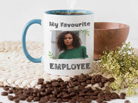 My Favourite Employee Personalised Photo Mug - Boss-to-Staff Appreciation - Workplace Recognition, Thank-You and Rewards Gift