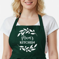 Personalised Baking Apron - Custom Name, One Size Adjustable Cotton Blend Gift