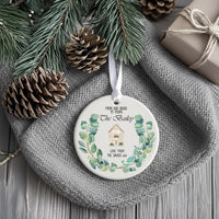New Home Ornament - Watercolour House Keepsake for Housewarming & First Christmas Together