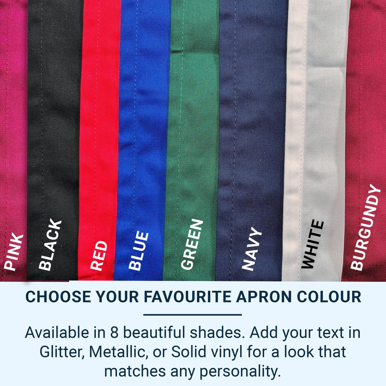 Matching Couple Aprons – Personalised Cooking Aprons With Adjustable Neck Strap