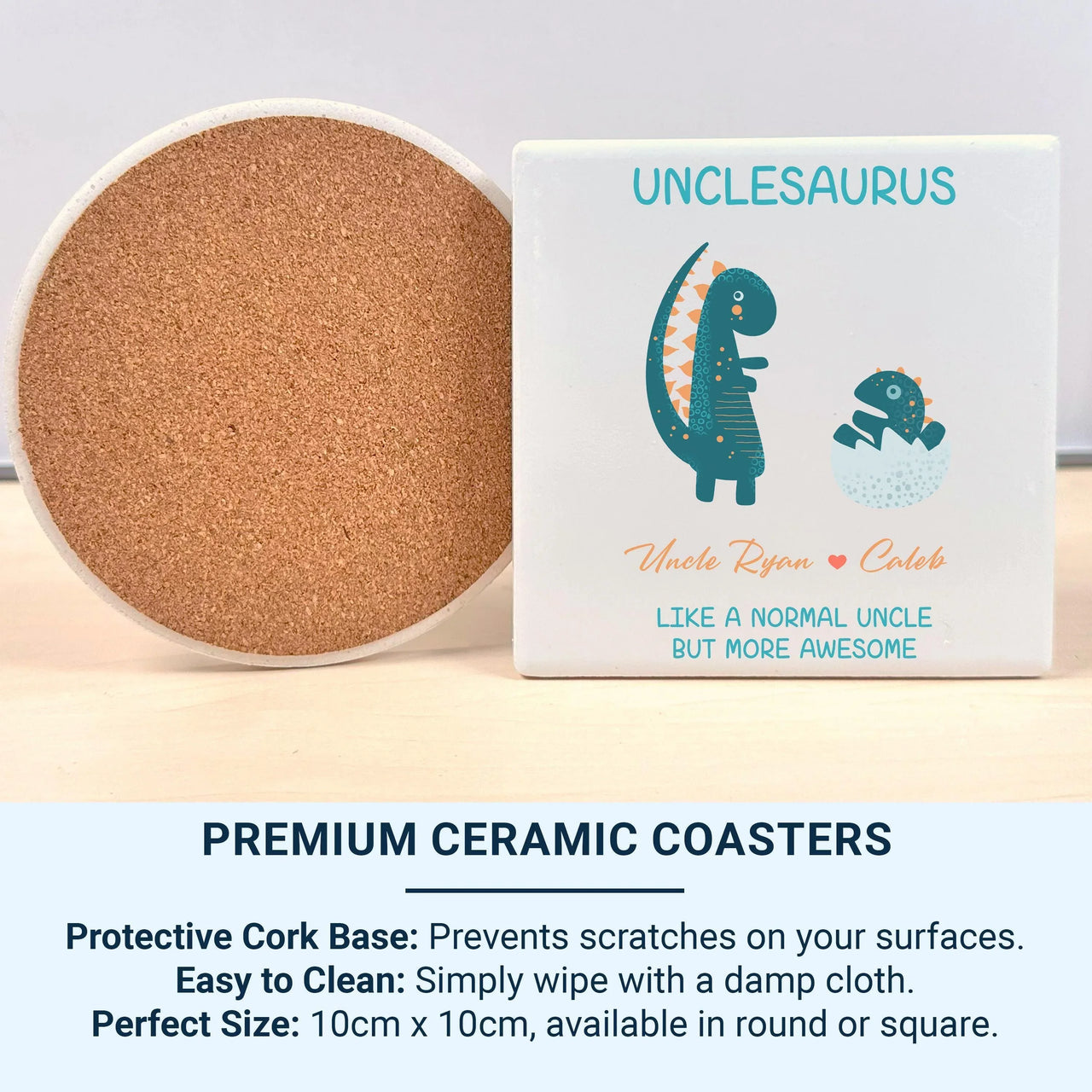 Personalised Uncle Mug – Funny Dinosaur Themed Ceramic Coffee Mug | Birthday Gift