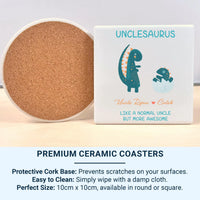 Personalised Uncle Mug – Funny Dinosaur Themed Ceramic Coffee Mug | Birthday Gift