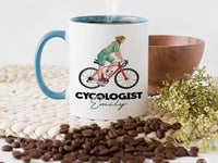 Cycologist Personalised Mug – Funny Cycling Gift – Custom Name Bike Design for Cyclists, Commuters and Weekend Riders