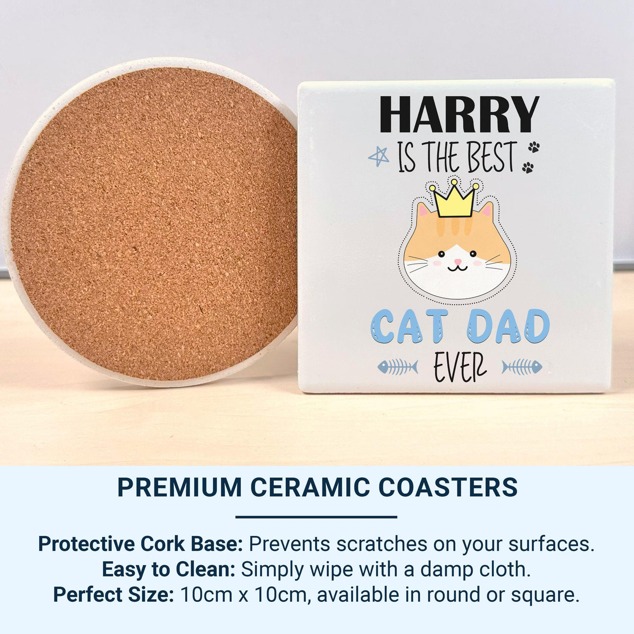 Cat Dad Mug Personalised Funny Gift _ Best Cat Dad Ever Custom Name Keepsake