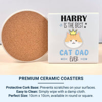 Cat Dad Mug Personalised Funny Gift _ Best Cat Dad Ever Custom Name Keepsake